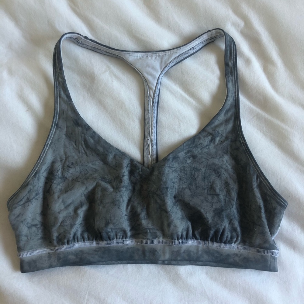 Lululemon Blue Acid Wash Sports Bra